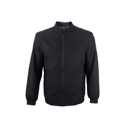Black Wholesale Bomber Jacket Supplier OWRM02 by TMaker Malaysia
