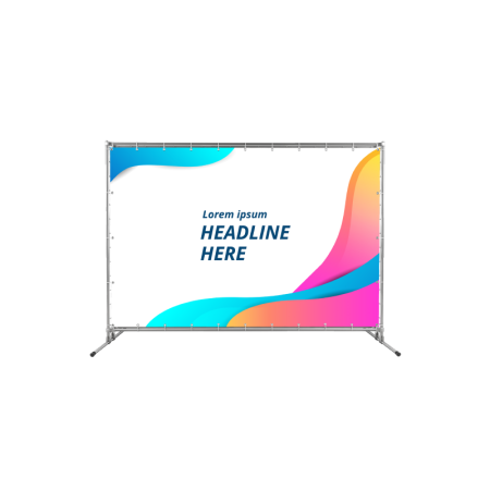 Light Pink Wall Banner for Sport Events SEB01 by TMaker Malaysia