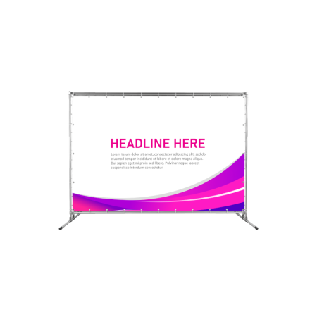 Light Pink Wall Banner for Sport Events SEB03 by TMaker Malaysia